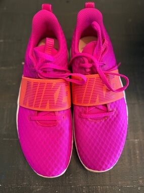 Nike Hot Pink Sneakers with Orange Strap